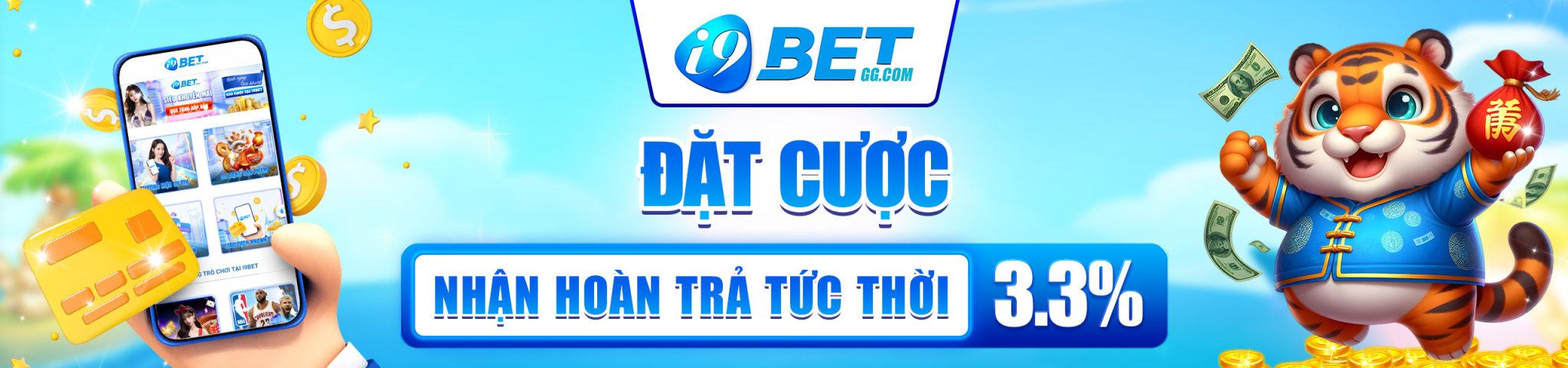 Đặt cược I9BET nhật hoàn trả tức thời 3.3%